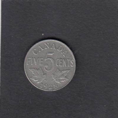 Beschrijving: 5 Cent GEORGIUS V
